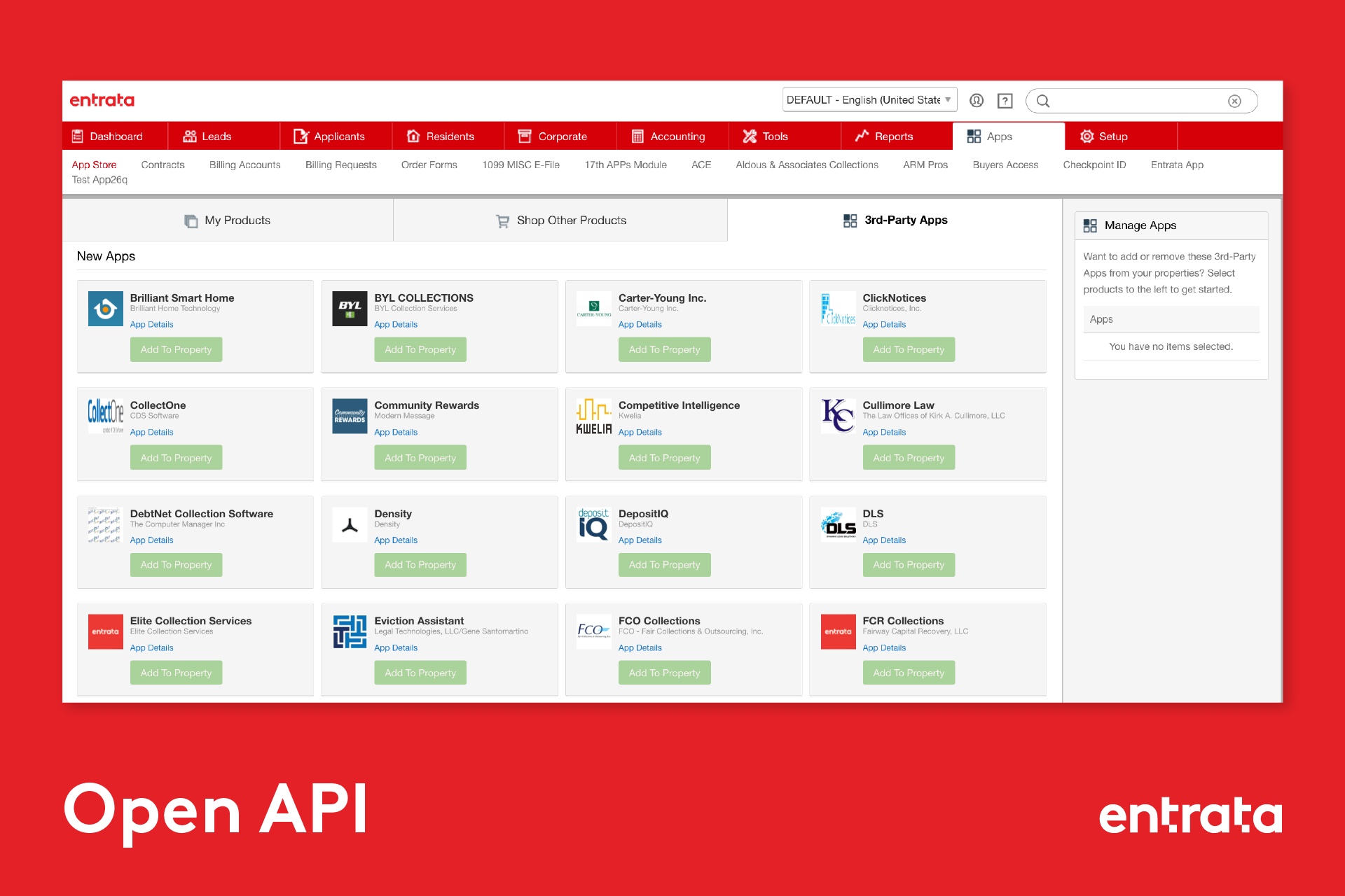 Entrata Software - Open API