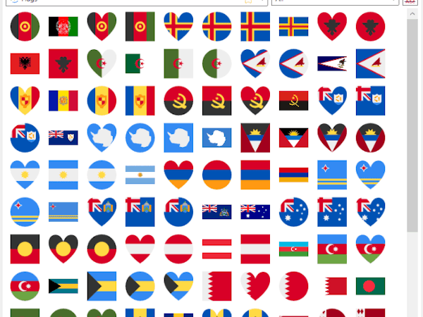 Power-user Software - All country flags