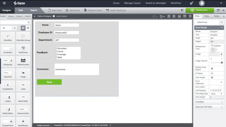 ClaySys AppForms Price, Features, Reviews & Ratings - Capterra India