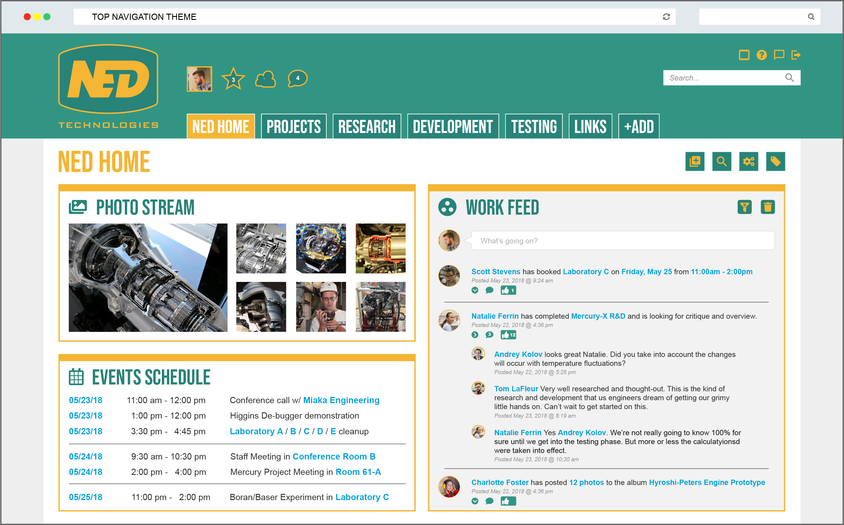 Noodle Software - Noodle work feed