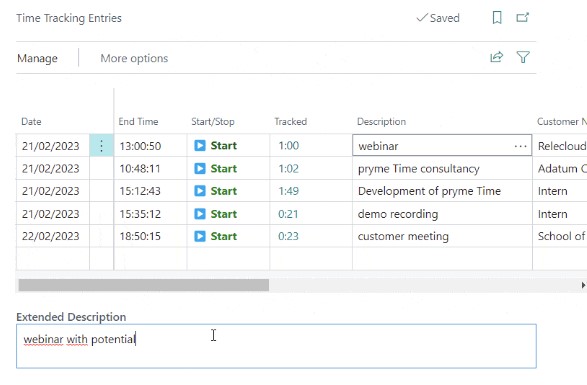 pryme Time screenshot: pryme Time time capture