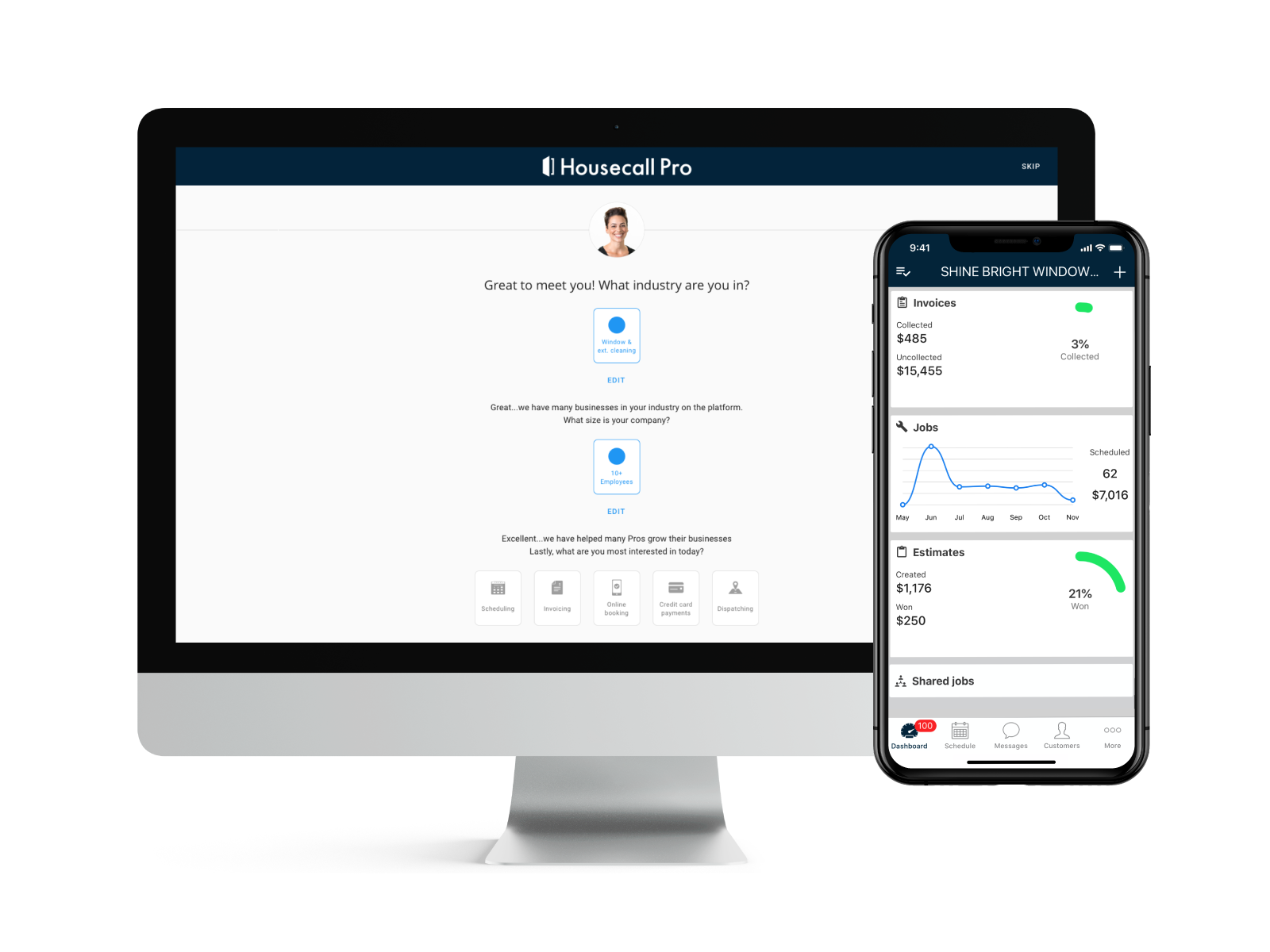 Housecall Pro Software - An easy-to-use interface and dashboard help you manage all aspects of your business: scheduling, dispatching, estimates, invoices, reviews and more.