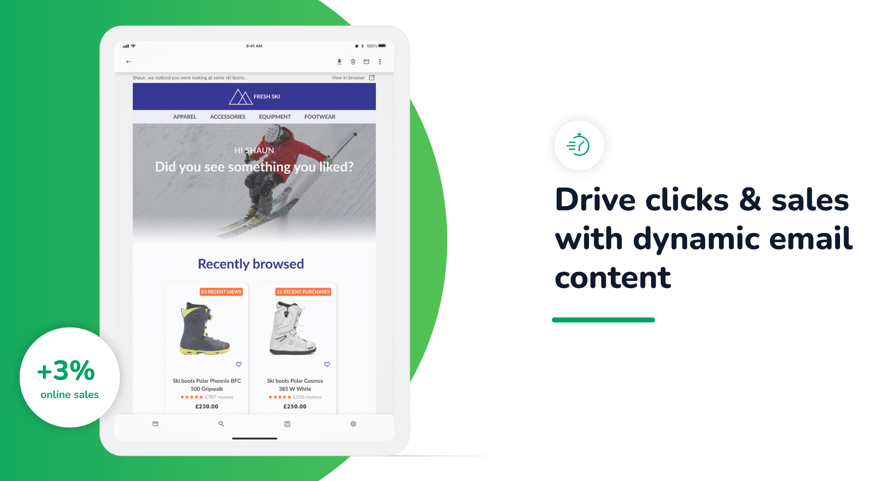 Drive clicks & sales with dynamic email content