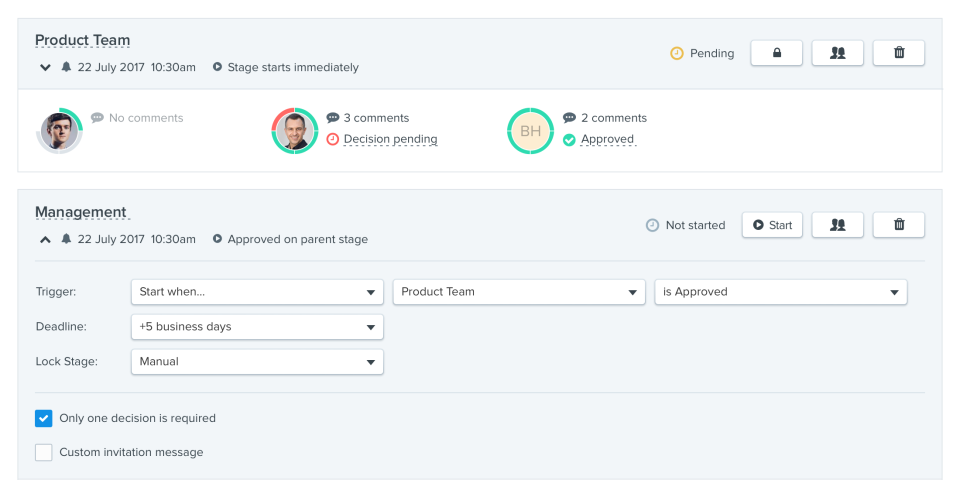 Ziflow automate workflows
