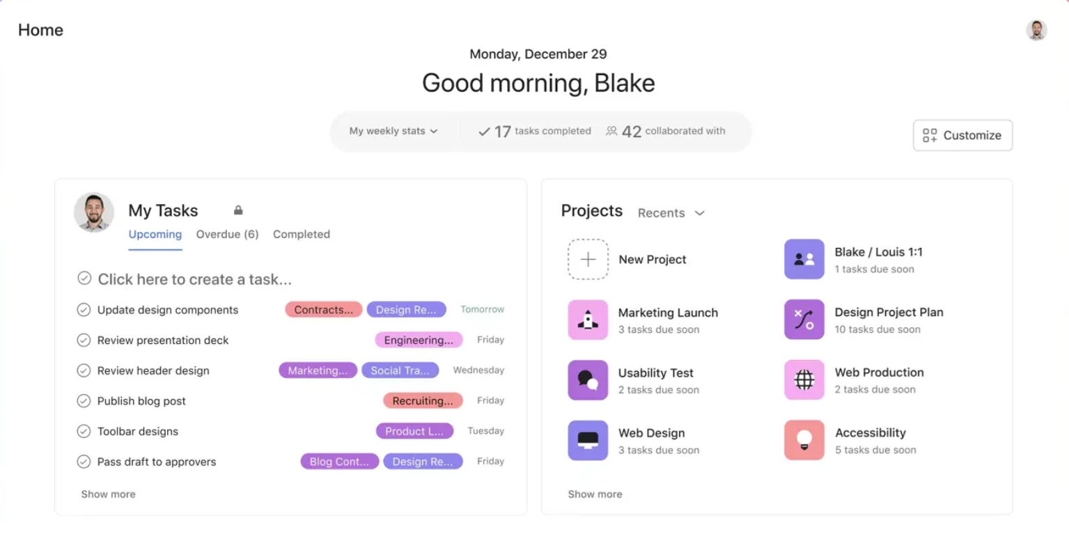 Asana Software - Asana home page