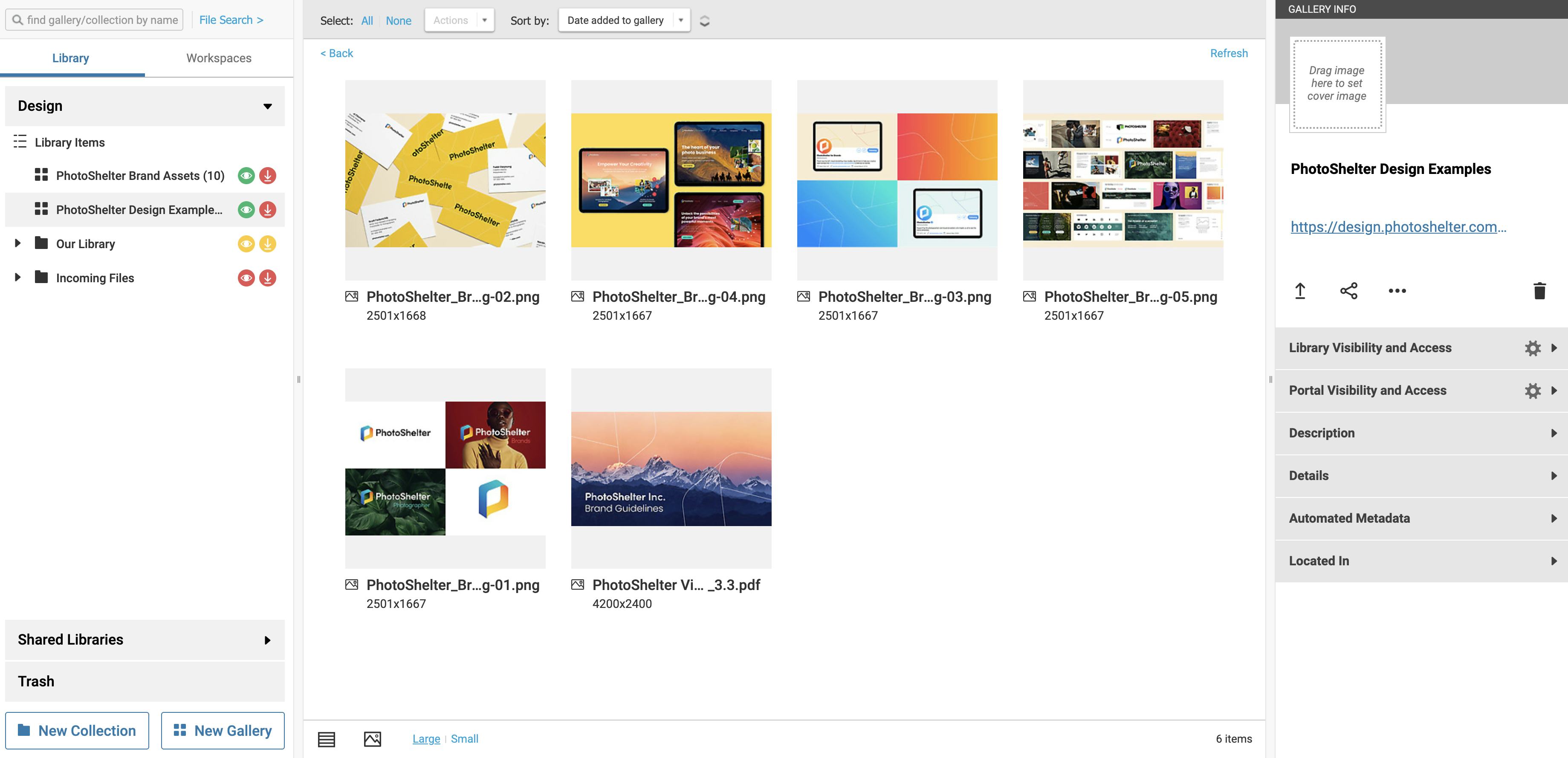 PhotoShelter for Brands Software - Member Library Overview