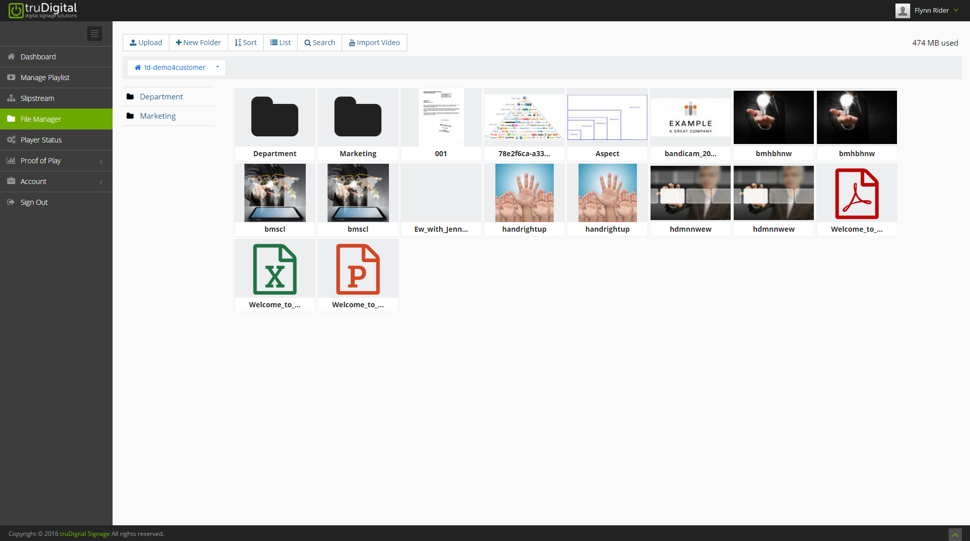 Manage content