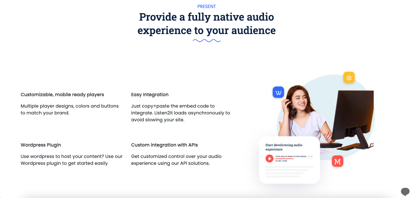 Provide a fully native audio experience to your audience