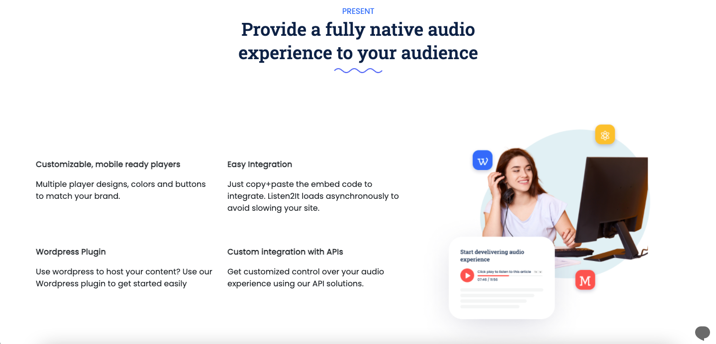 Listen2It Software - Provide a fully native audio experience to your audience