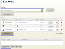 Greater Giving Software - Greater Giving Event Software guest checkout screenshot