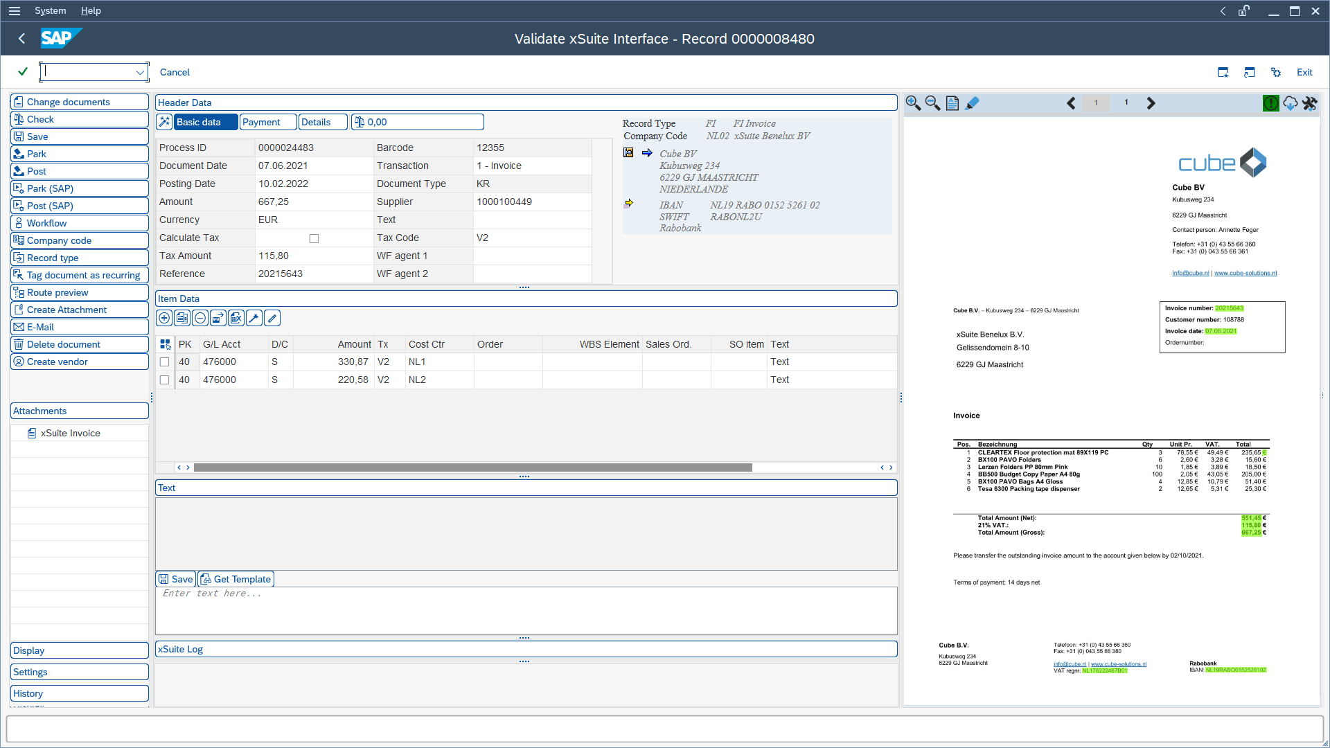 Invoice Monitor - SAP GUI