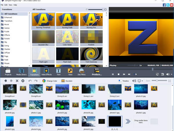 AVS Video Editor Software - AVS Video Editor - Effects library