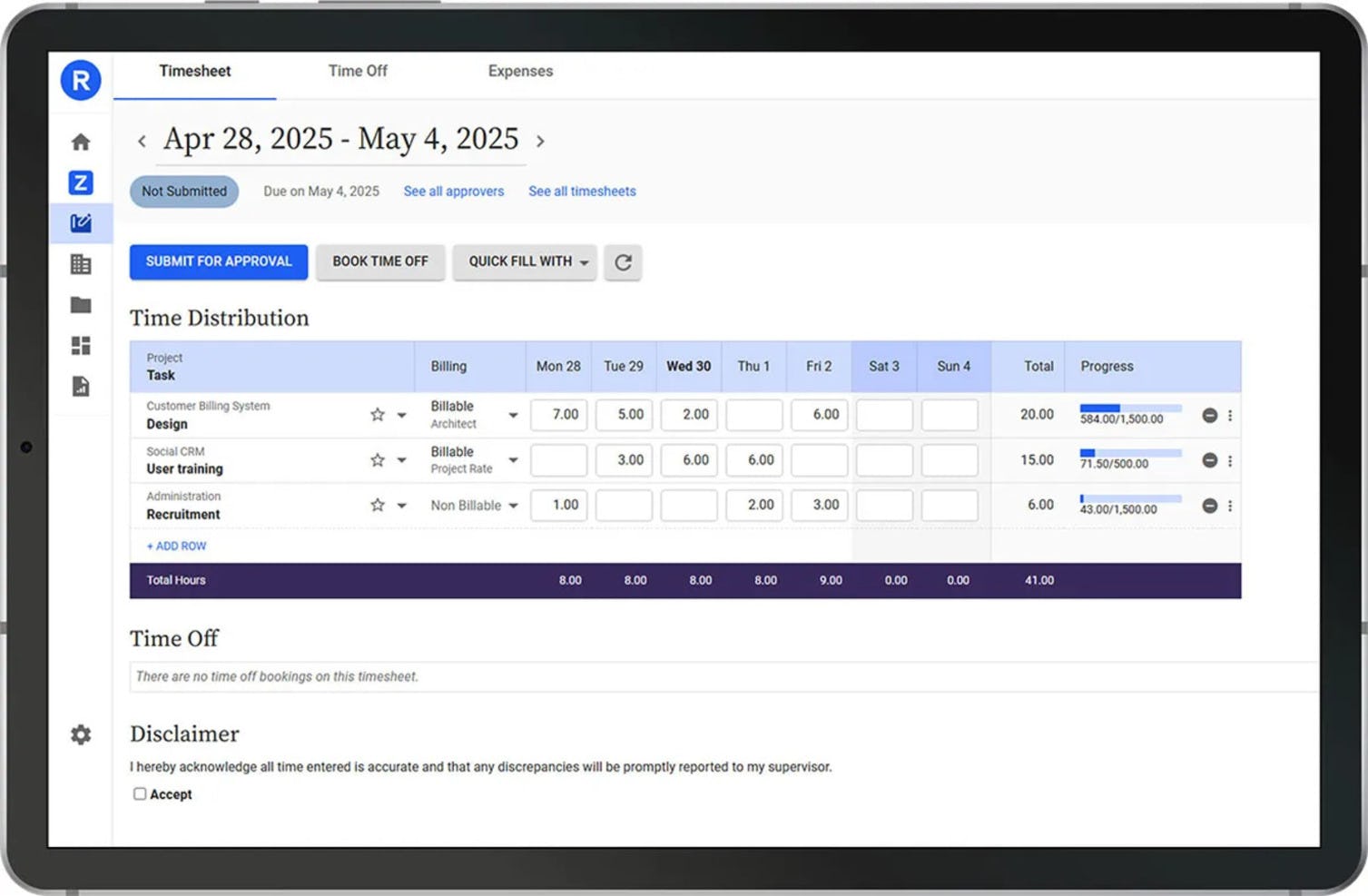 Replicon Time Tracking
