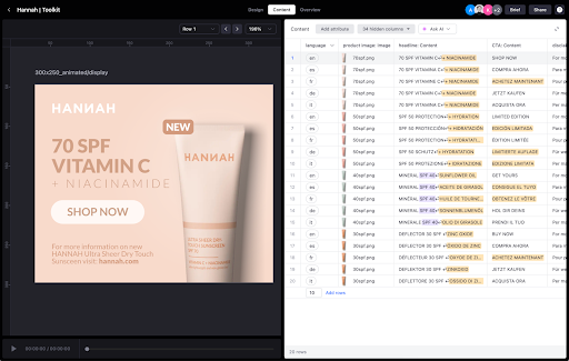 Celtra screenshot: Automate ad production and iterate concepts, collaboratively produce, and launch thousands of creatives without the extra manual work.
