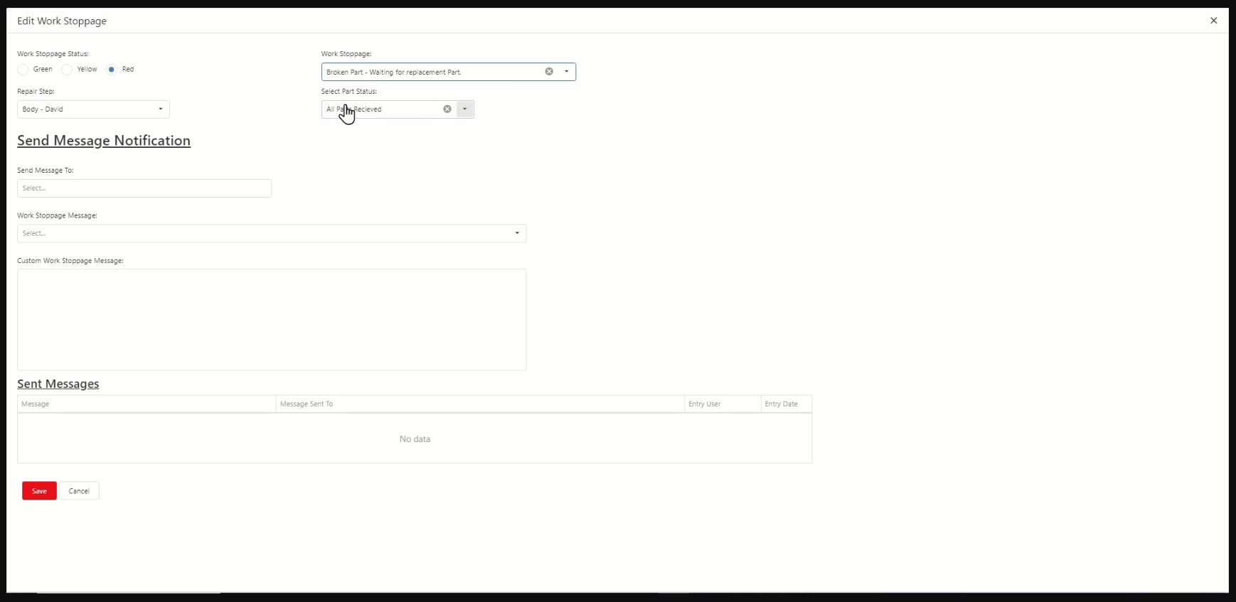 CR Visual Production Manager screenshot: CR Visual Production Manager workspace editor