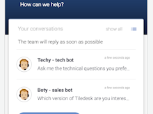 Tiledesk Software - Tiledesk chatbot
