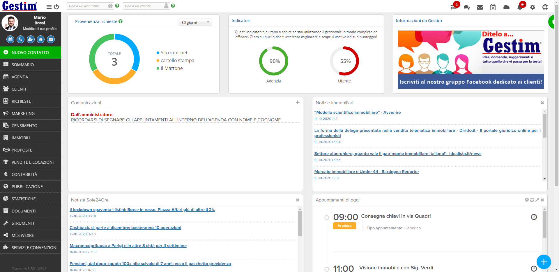 Gestim Software - Gestim Dashboard