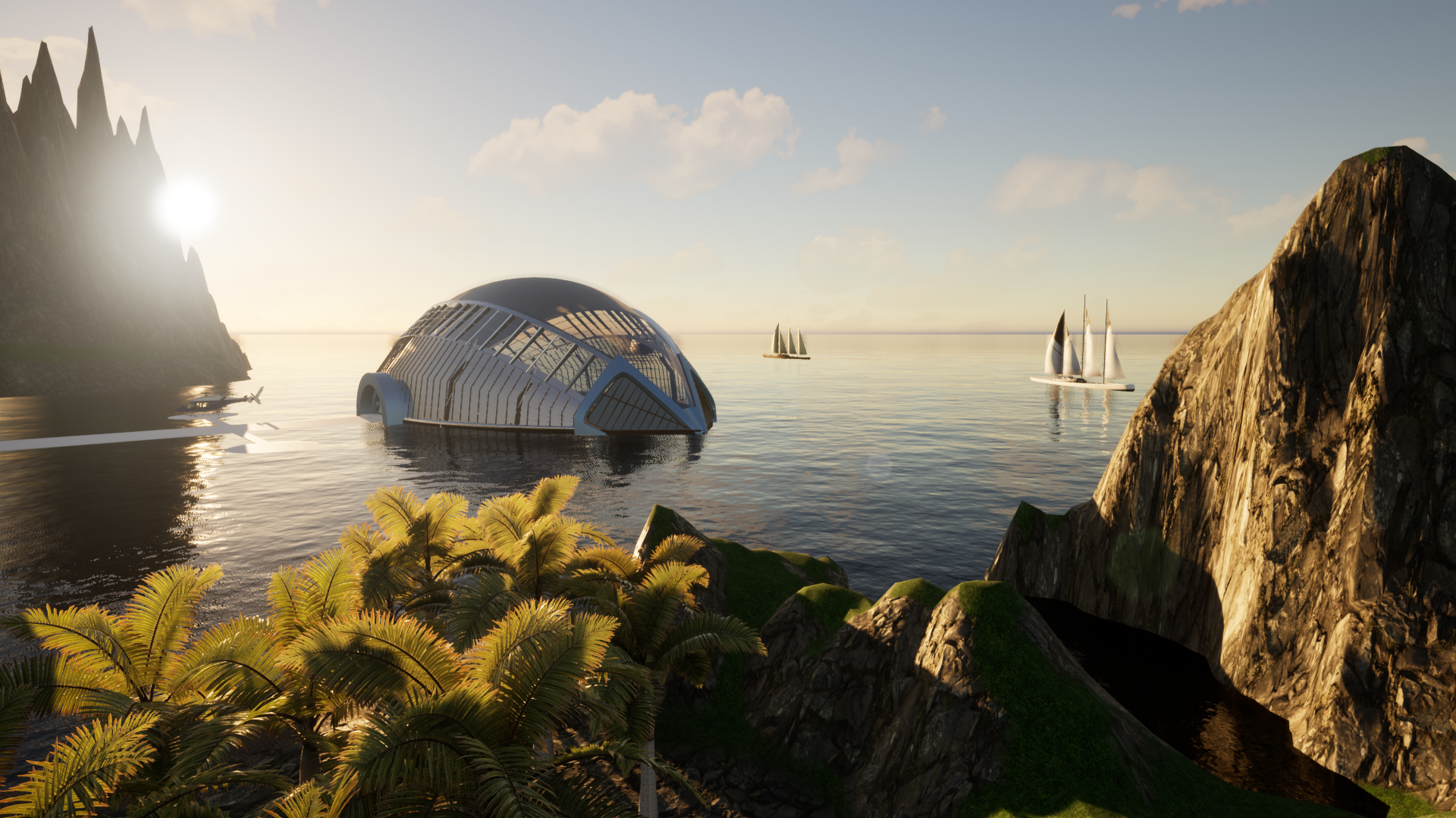 Différents univers sont disponibles pour accueillir votre salon virtuel-thumb