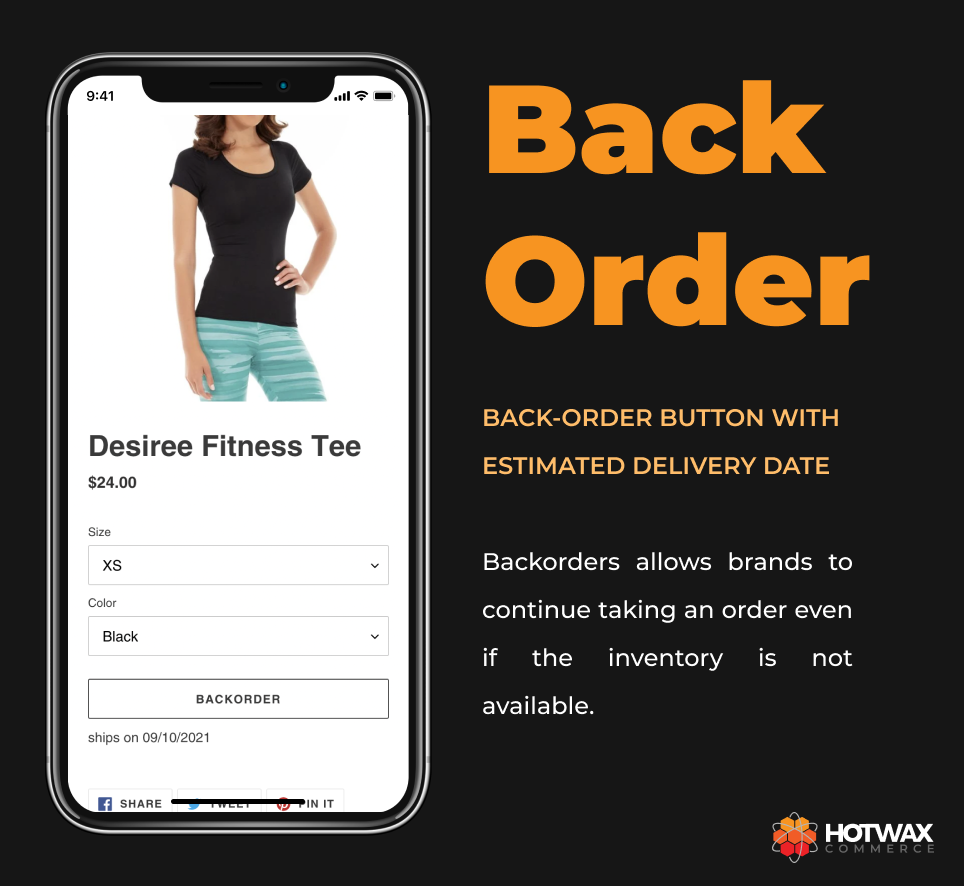 Shopify Back-order management app by HotWax Commerce
