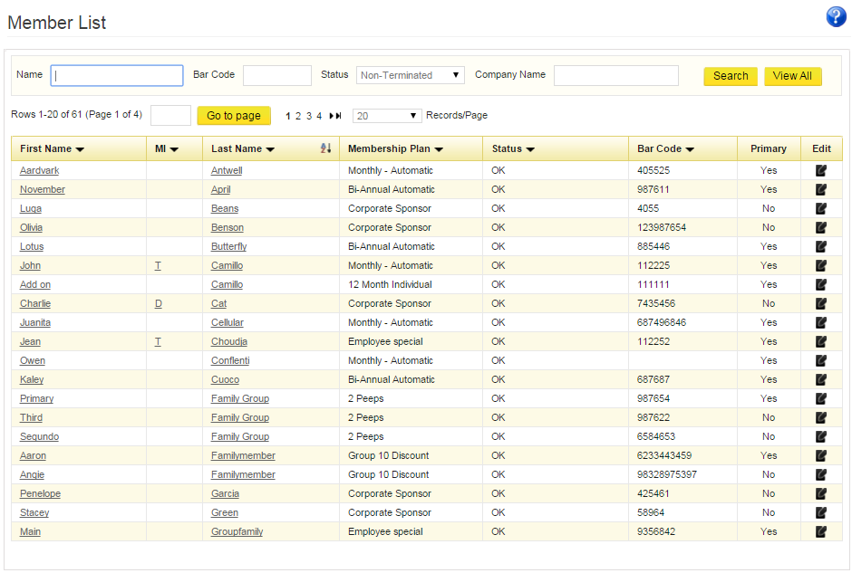 iGo Figure supports multiple different membership types