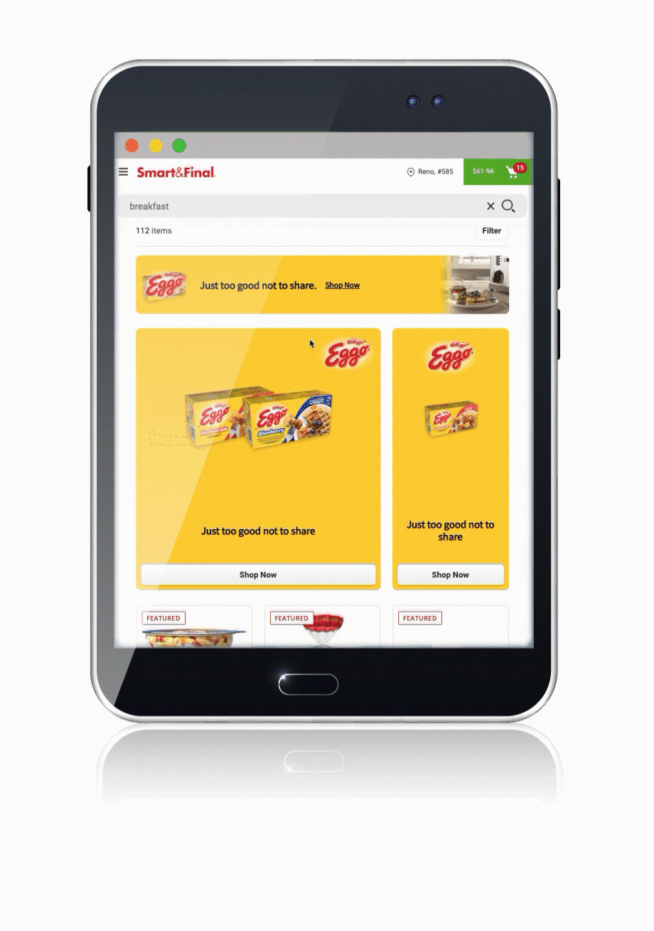 Digital Advertising Solution for eCommerce Grocery Retailers Increasing Online Revenue Streams.