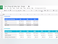Google Sheets Software - Google sheets budgeting