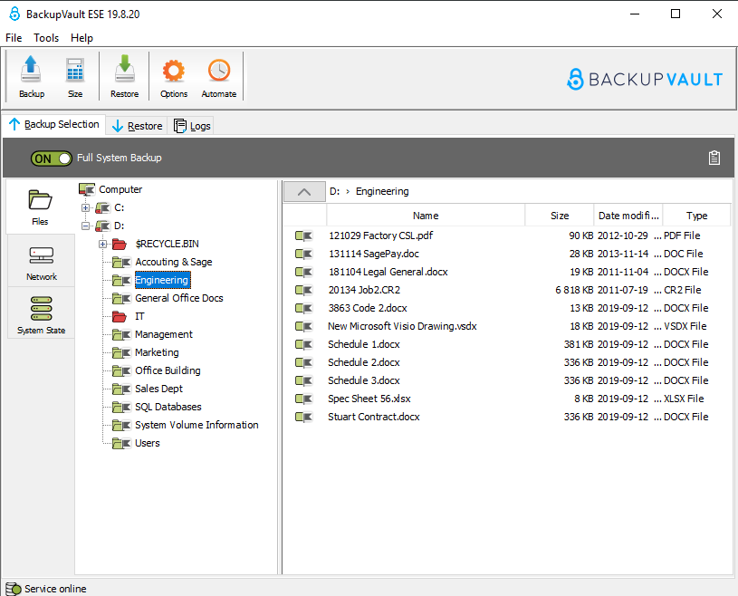 Backup Vault Software - 1