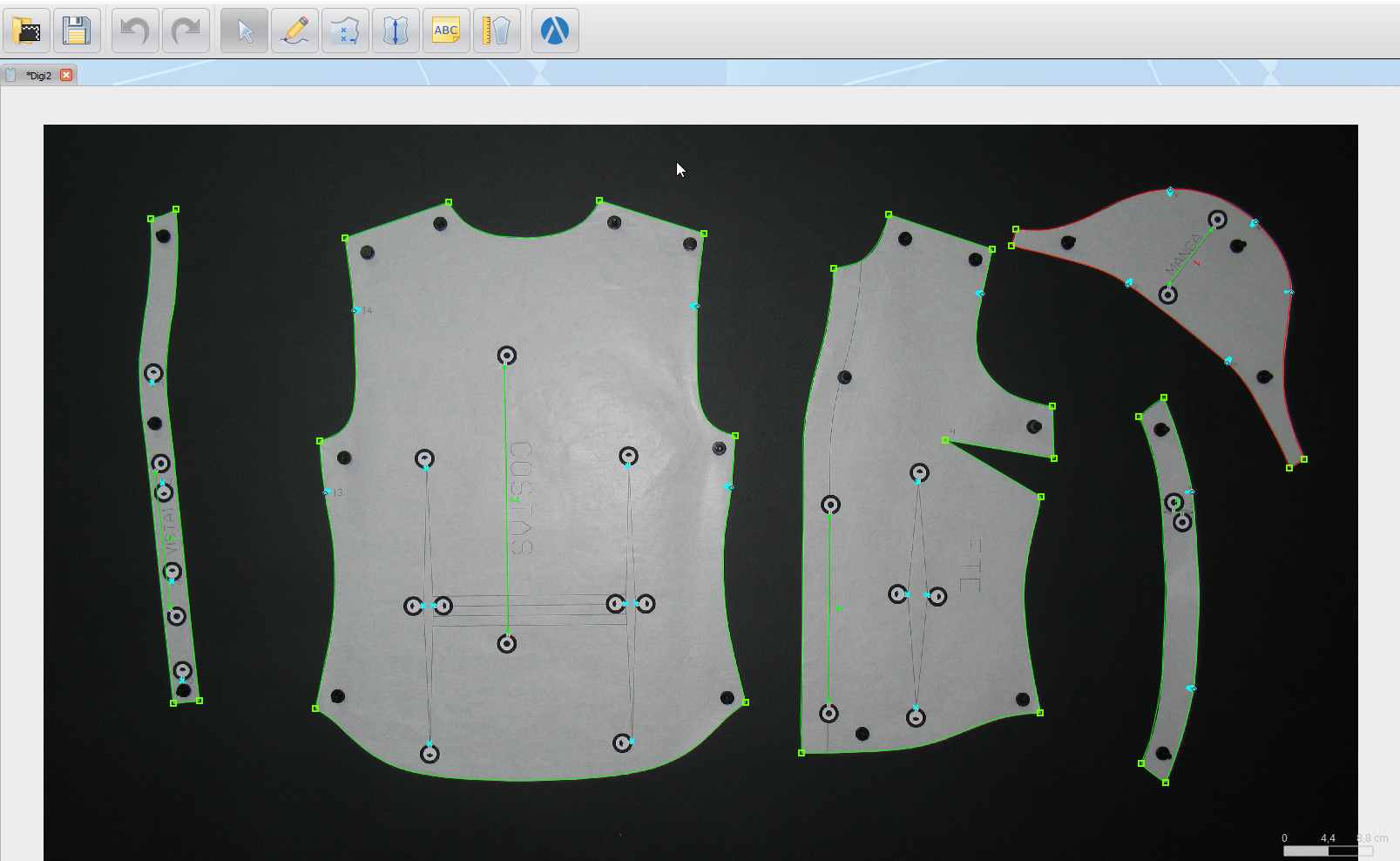 Audaces 360 Software - Audaces Digiflash - for digitalization of paper patterns through a simple photo without the use of a mouse-pen