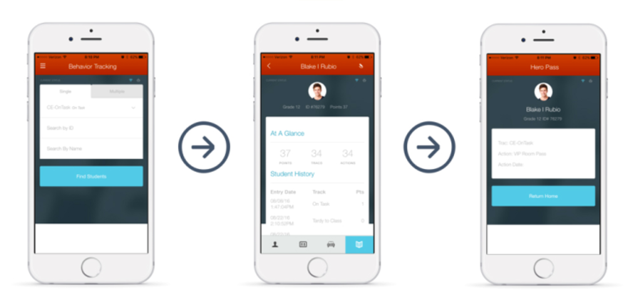 Hero Software - Student ID cards can be scanned to capture or review student behavior