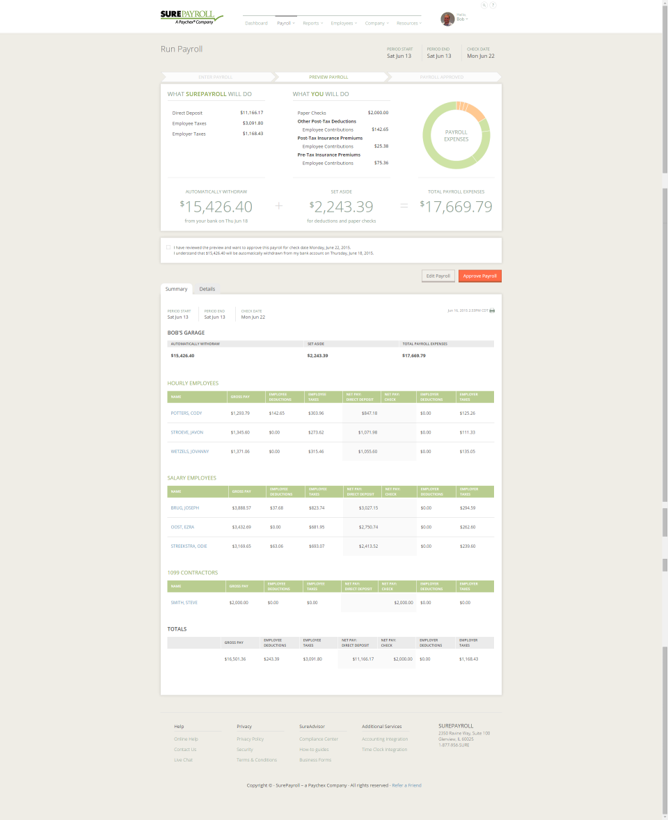 SurePayroll Software - 5