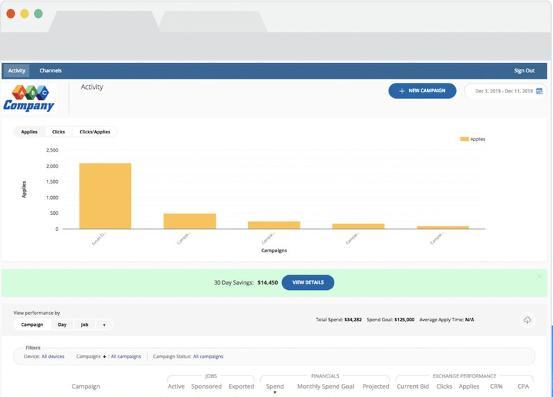 Appcast live dashboard