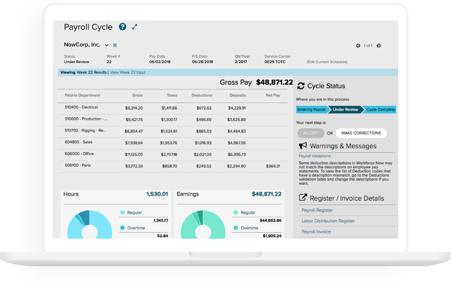 ADP TotalSource Software - Payroll Cycle