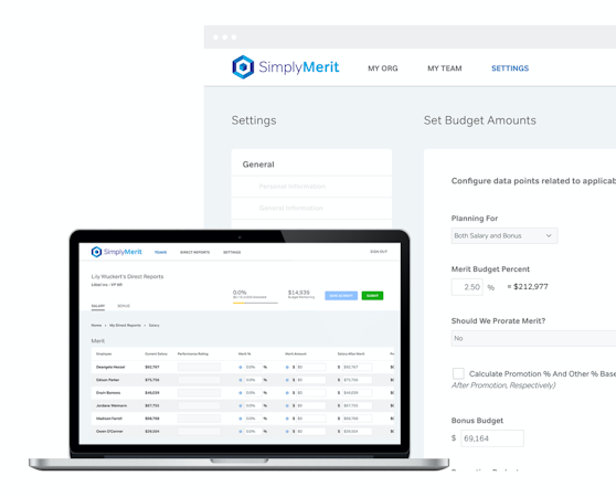 SimplyMerit  screenshot: SimplyMerit is a cloud-based HR compentation management software solution for global business users