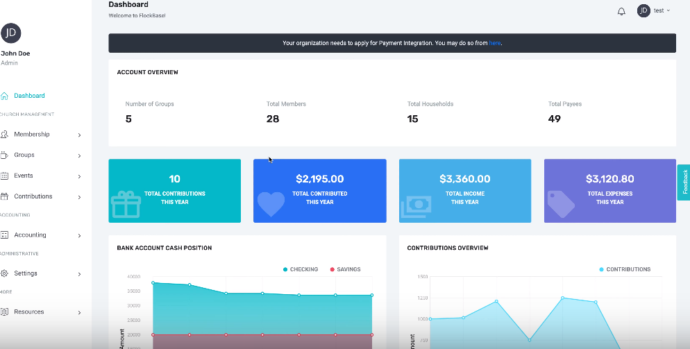 FlockBase Software - FlockBase dashboard