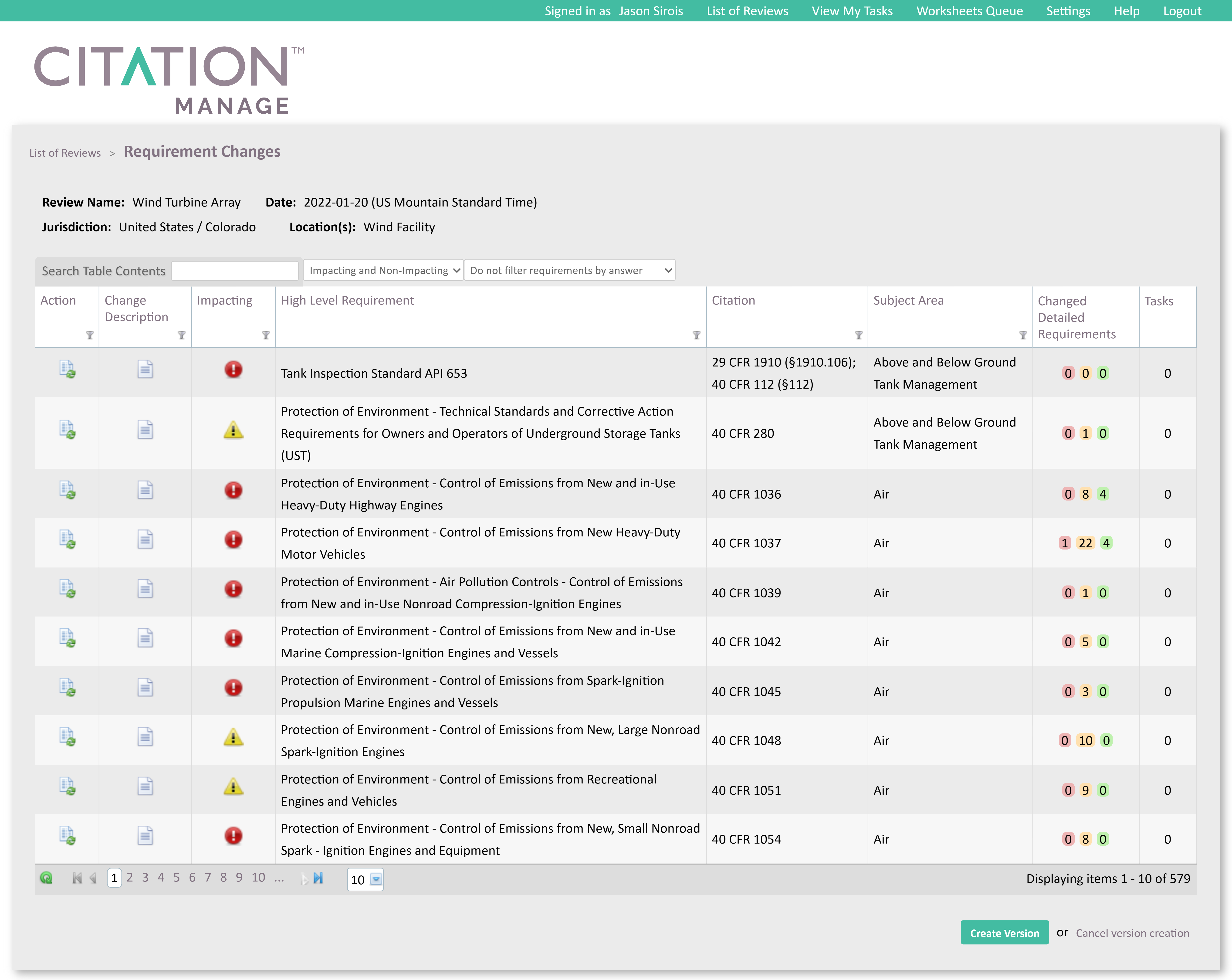 Citation Manage™ ensures effective compliance management by documenting changes to compliance programs. This feature records clear details of changes, including reasons, impact, and implementation steps, reducing the risk of non-compliance and penalties.