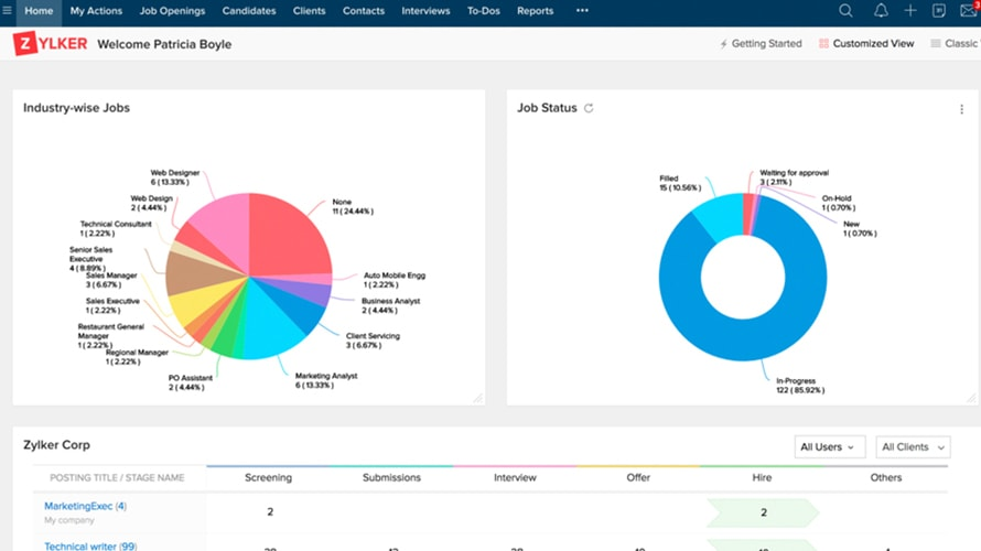 Zoho Recruit Software - 4