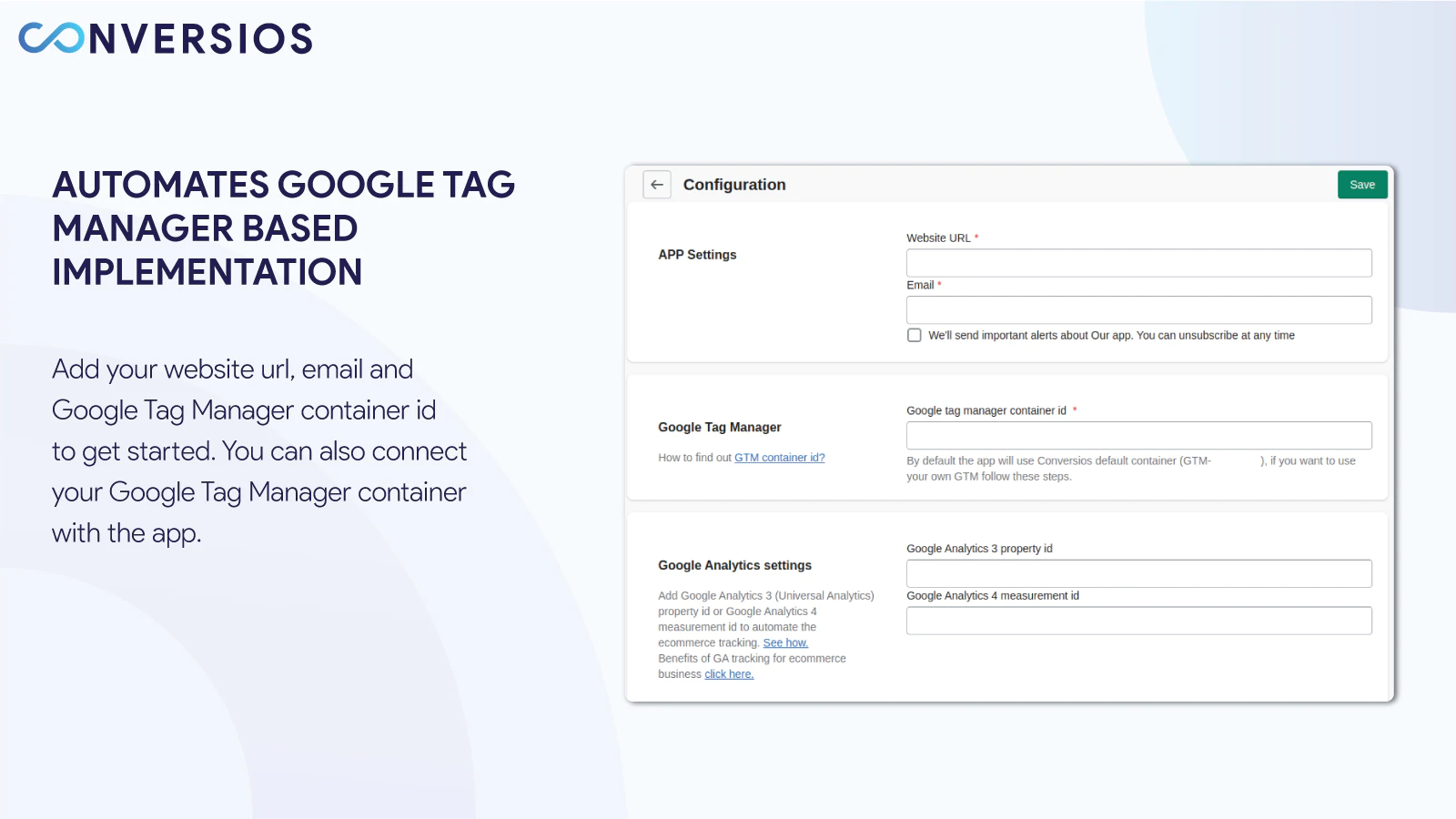 Automate Google Tag Manager Implementation with a click