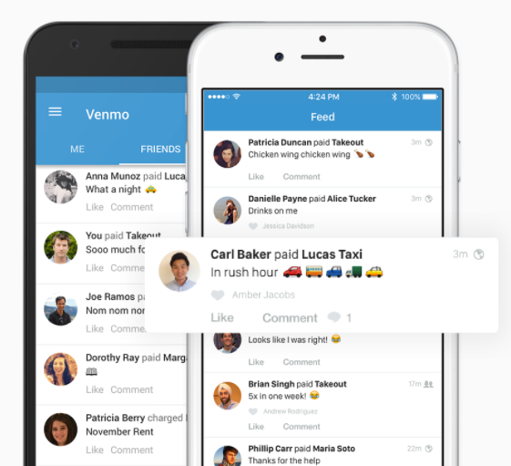 Send or request payments with a message and emojis