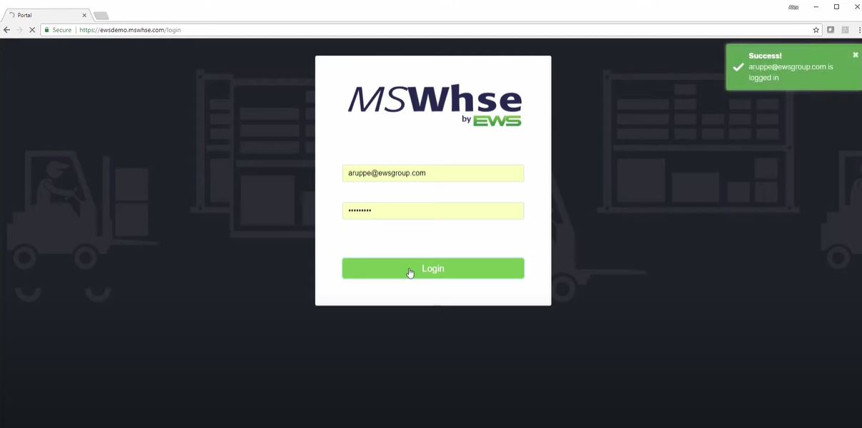 MoversSuite Warehouse screenshot: MoversSuite Warehouse dashboard