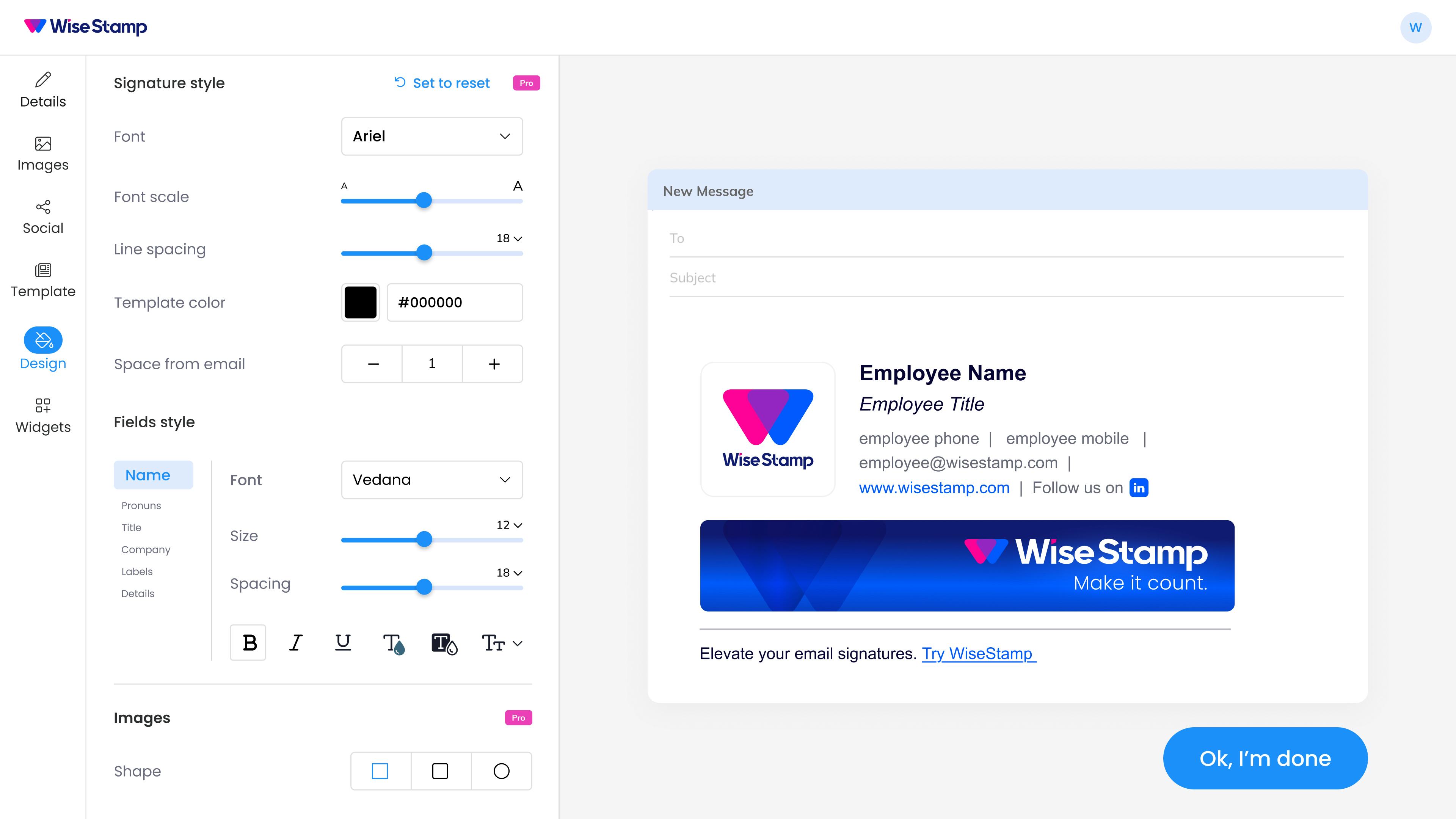 WiseStamp Logiciel - 2