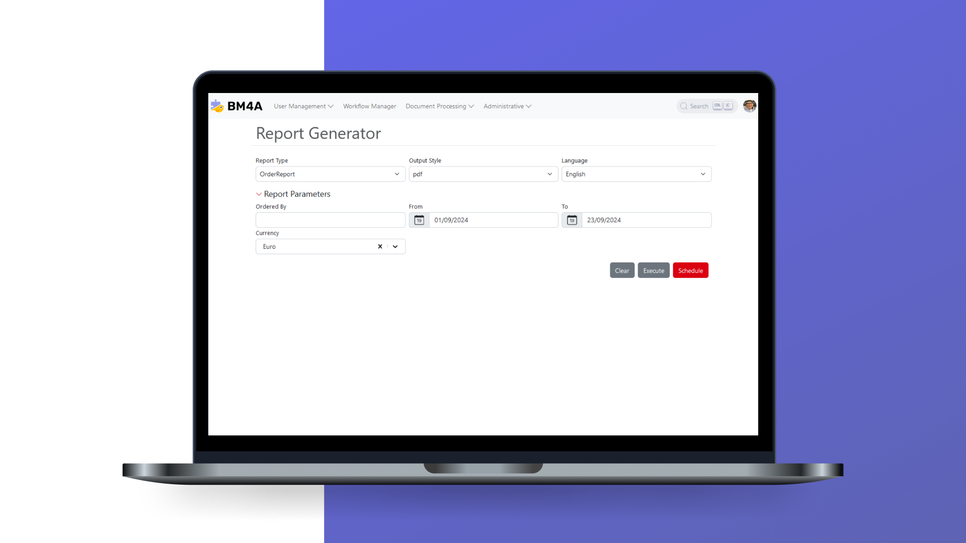 BM4A EQS Software - BM4A EQS report generator