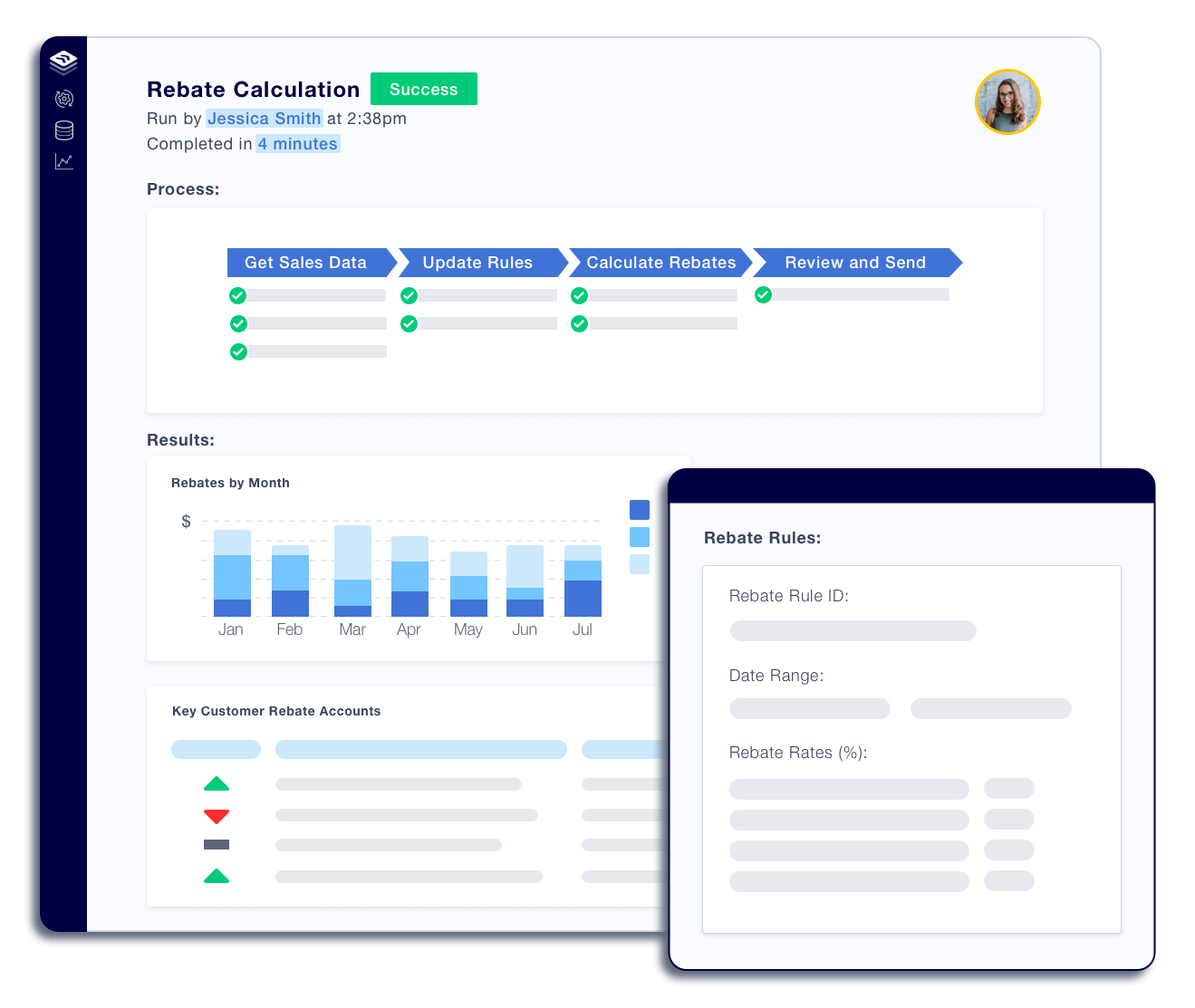SolveXia screenshot: SolveXia rebate calculation