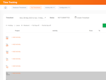 OrangeHRM Software - OrangeHRM Time Tracking