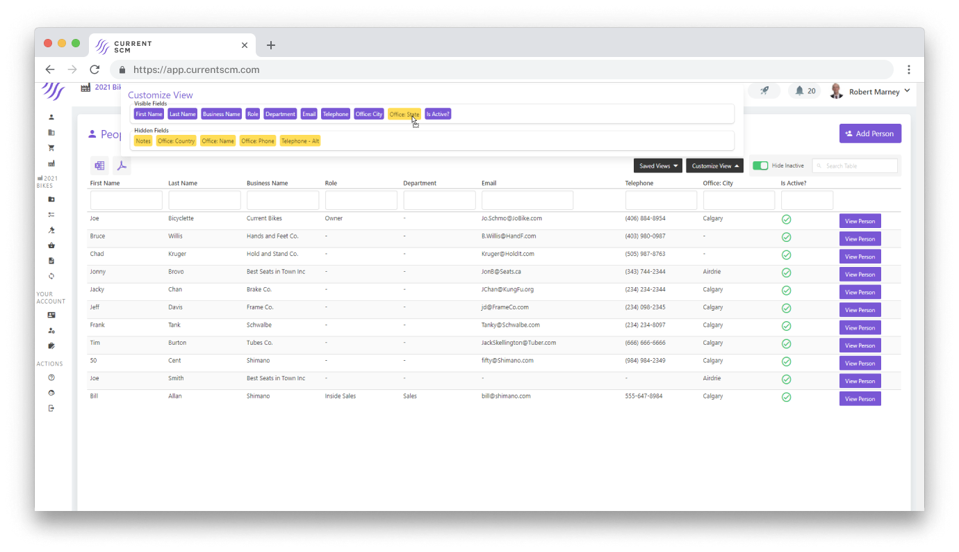 Current SCM Software - 3