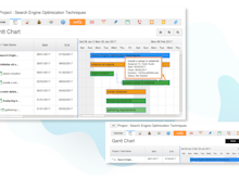 Apptivo Software - Gantt chart - Automate your project schedules with task dependencies, and visualize & change the project schedule from a real-time Gantt chart.