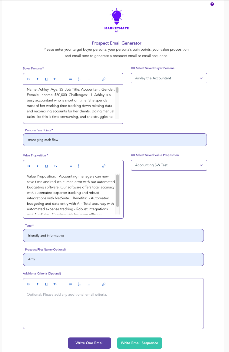 MarketMate AI Software - Generate outbound prospect email sequences in minutes with AI by using our prospect email generator tool. Translate email copy across 132 different languages.