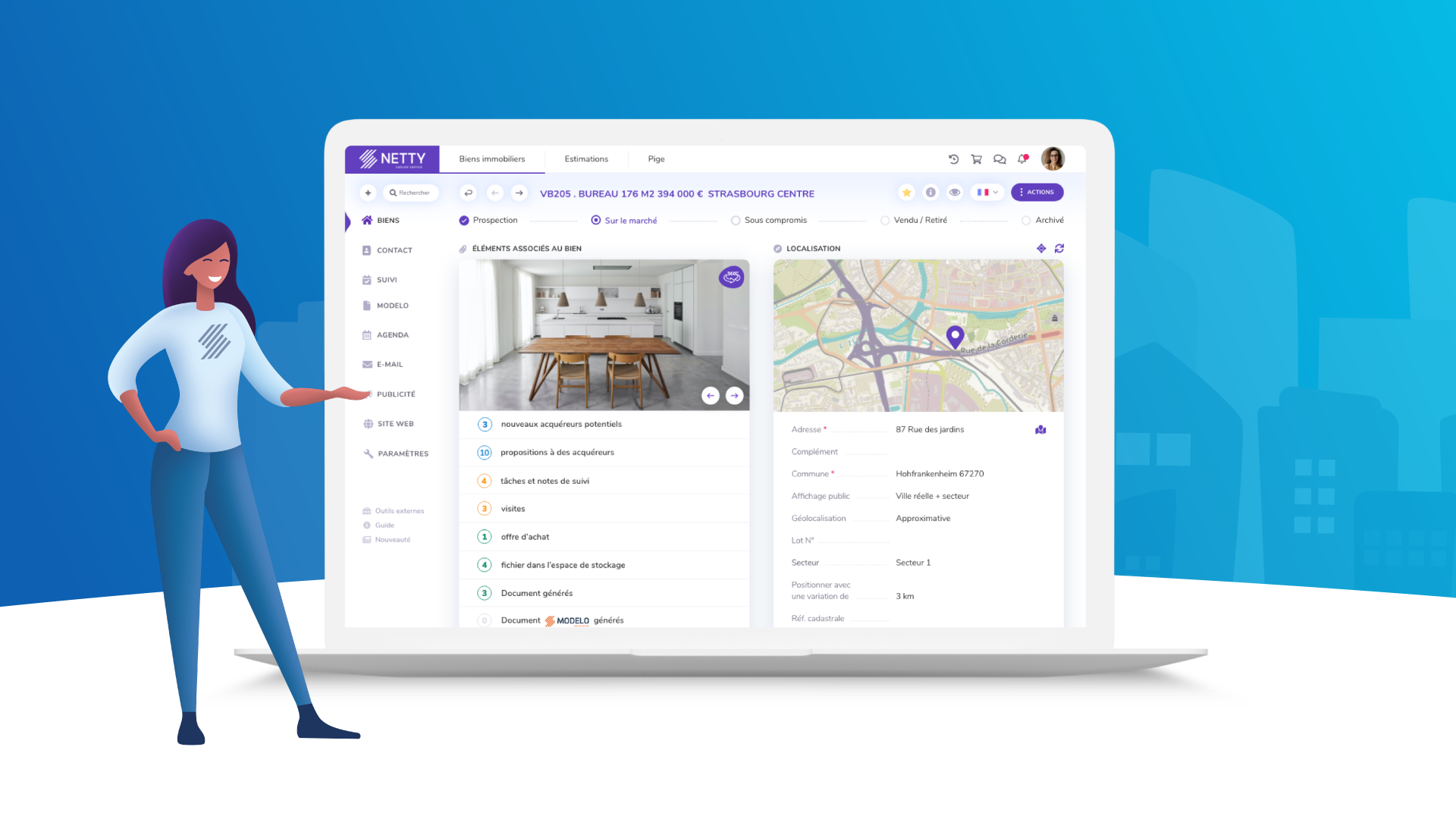 Netty screenshot: Logiciel de transaction