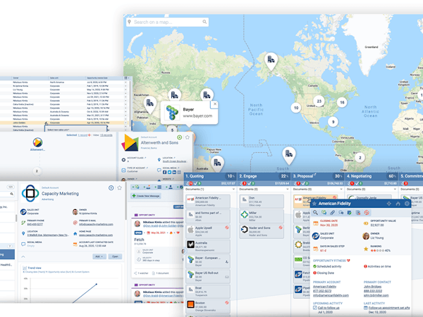 Pipeliner CRM Software - Multiple ways of viewing data