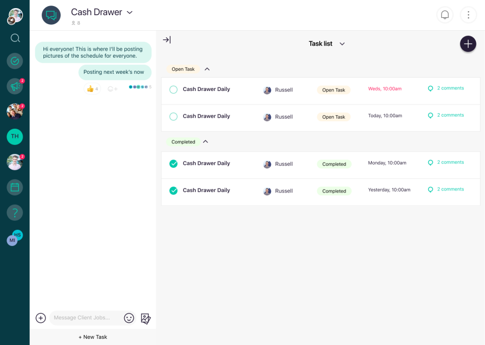 Coast Software - Tasks Expanded View