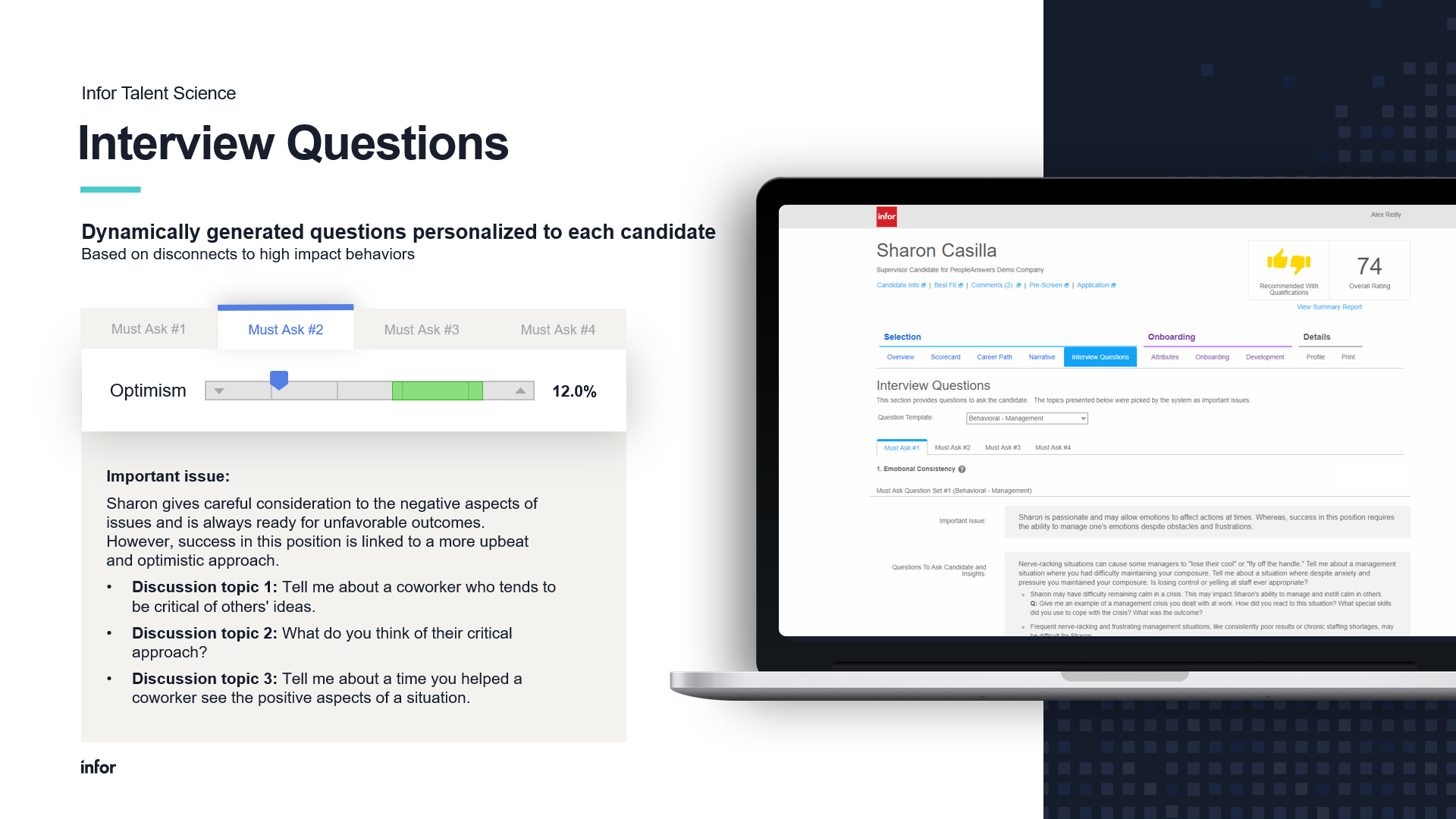 infor talent science problem solving questions